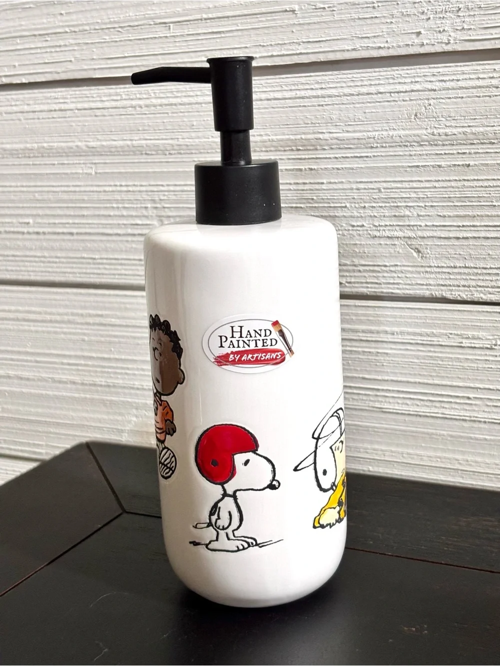 Peanuts Gang Snoopy Charlie Brown Football Soap Lotion Dispenser NEW